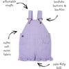 Frill Overall Shorts, Lilac - Shorts - 6