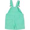 Denim Overall Shorts, Green - Overalls - 3