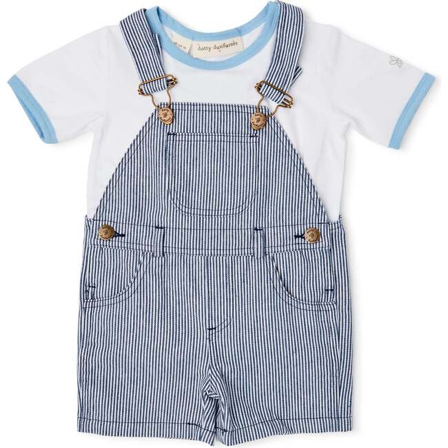 Stripe Overall Shorts, Classic Otto - Overalls - 3