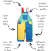 Colorblock Overalls, Primary - Overalls - 5 - thumbnail