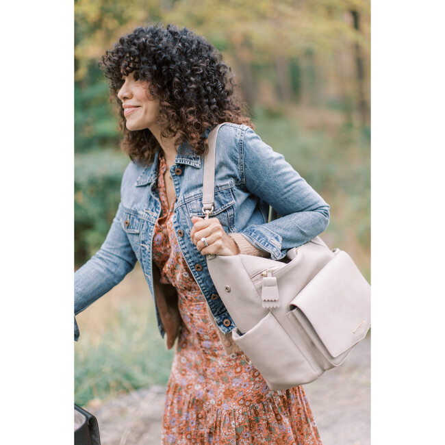 Peek A Boo Hobo Backpack, Latte - Diaper Bags - 8