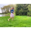 Little Girl Everyday Skirt, White and Red Eyelet - Skirts - 3