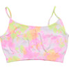 Watercolor Tie Dye Bra Cami, Pink Multi - Underwear - 1 - thumbnail