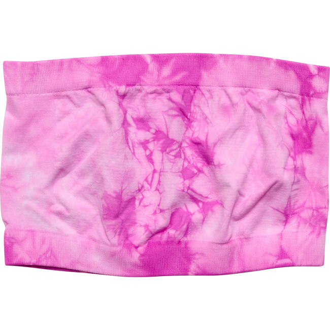 Tie Dye Bandeau Top, Pink - Underwear - 1
