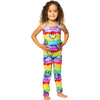 Rainbow Tie Dye Smiley Face Legging - Leggings - 2