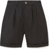 Goth Shorts, Black - Pants - 1 - thumbnail
