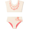 Arty Bow Bikini, Cream - Two Pieces - 1 - thumbnail