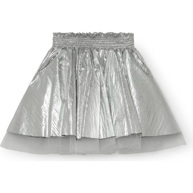 Futuristic Mini-Skirt, Silver