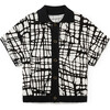 Soft Mod Polo, Cream with Black lines - Blouses - 1 - thumbnail