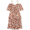Chelsea Dress, Cream & Red Flowers - Dresses - 1 - thumbnail