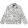 Futuristic Jacket, Silver - Jackets - 1 - thumbnail