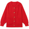 Kawaii Cardigan, Red - Cardigans - 1 - thumbnail