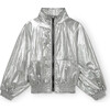 Futuristic Bomber jacket, Silver - Jackets - 1 - thumbnail
