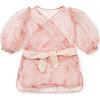 Fairytale Wrap Jacket, Nude & Red - Jackets - 1 - thumbnail