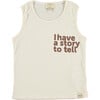 Rib Tank Top, White - T-Shirts - 1 - thumbnail