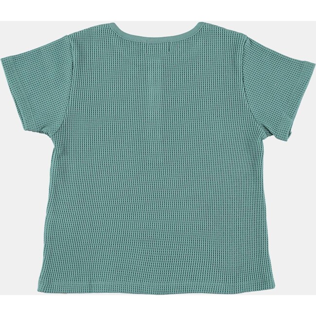 Waffle Knit T-Shirt, Blue
