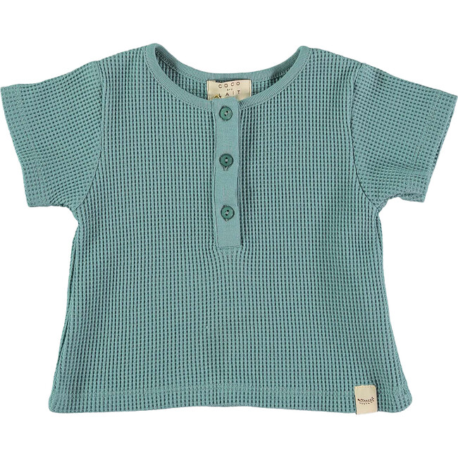 Waffle Knit Baby T-Shirt, Blue