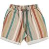 Tierra Striped Jersey Short, Stripes - Shorts - 1 - thumbnail