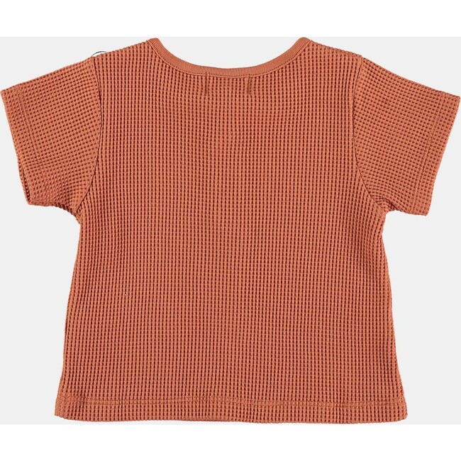 Waffle Knit Baby T-Shirt, Orange