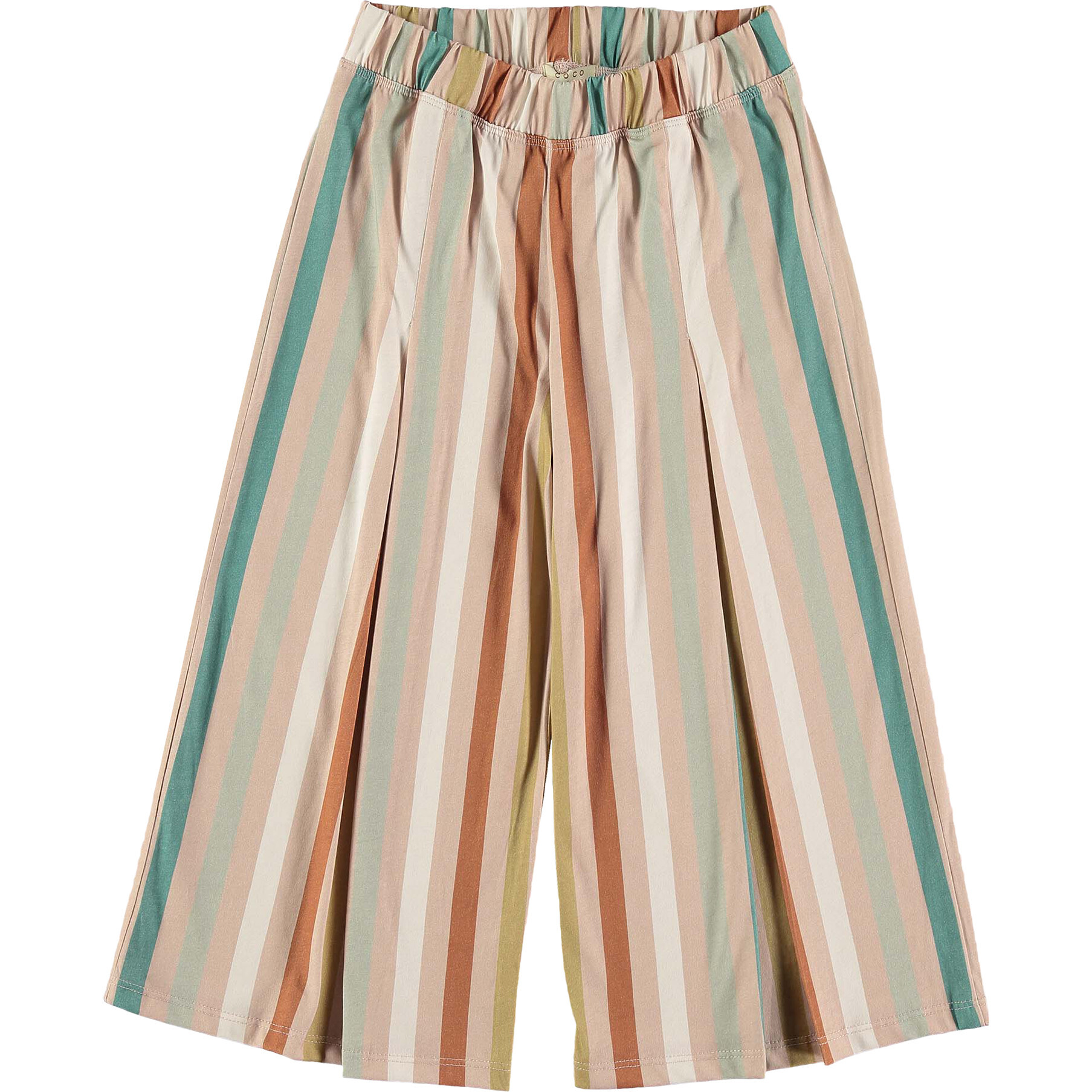 Tierra Striped Jersey Wid Leg Trousers, Stripes - Pants - 1