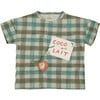 Checkered T-Shirt, Green - T-Shirts - 1 - thumbnail