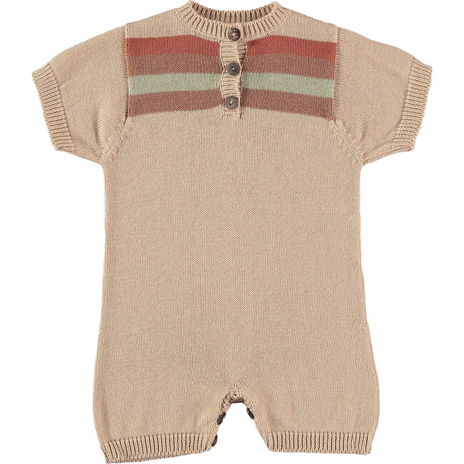 Knitted Baby Overall, Beige