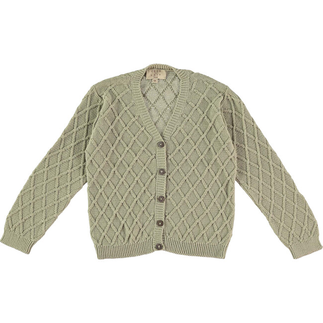 Green Aven Knitted Cardigan, Green