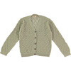 Green Aven Knitted Cardigan, Green - Cardigans - 1 - thumbnail
