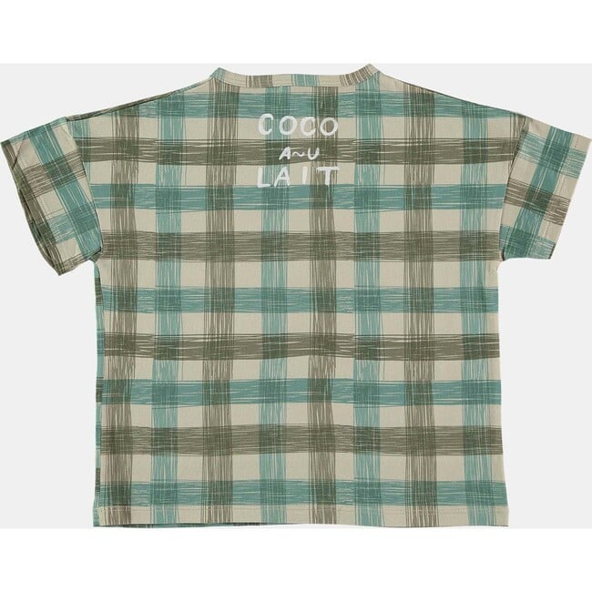 Checkered T-Shirt, Green - T-Shirts - 2