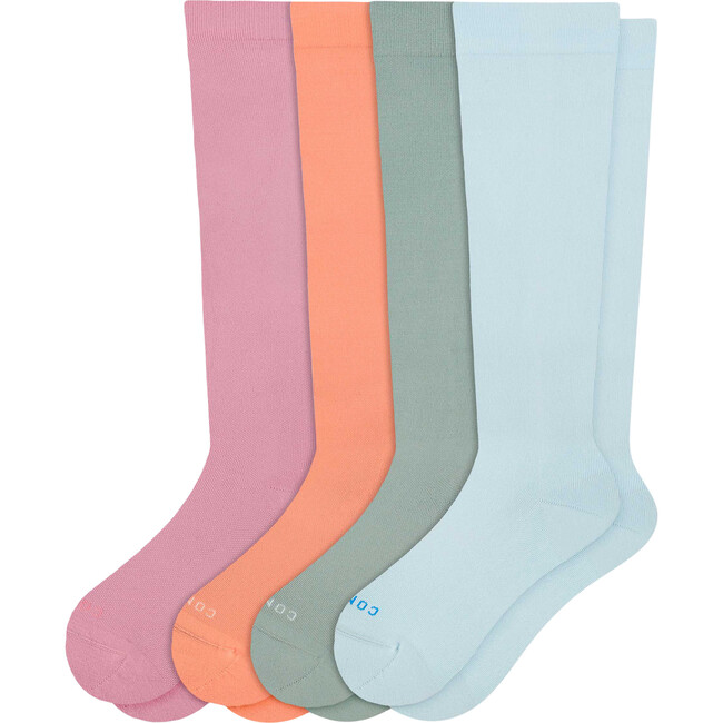 Knee-High Compression Socks – 4-Pack Solids Limited