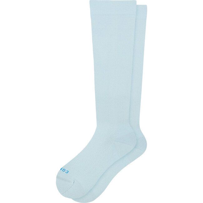 Knee-High Compression Socks, Light Blue
