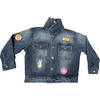 Peace Denim Jacket, Blue - Jackets - 1 - thumbnail