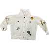 Camp Denim Jacket, White - Jackets - 1 - thumbnail