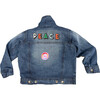 Peace Denim Jacket, Blue - Jackets - 2