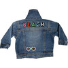 Beach Denim Jacket, Blue - Jackets - 2 - thumbnail