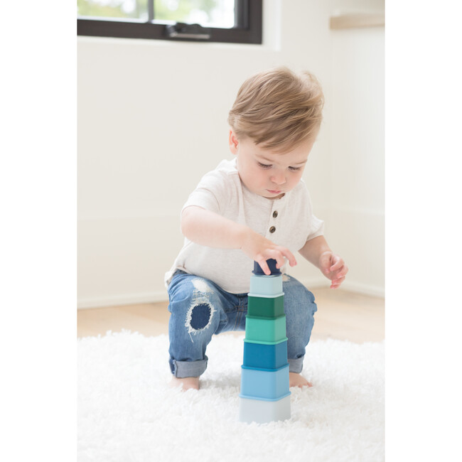 Cool Blue Happy Stacks - Stackers - 5