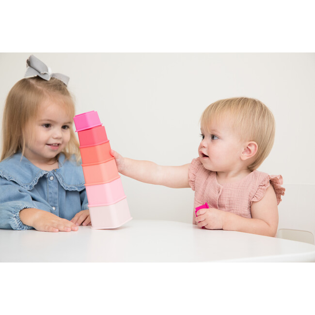 Jeweled Pink Happy Stacks - Stackers - 9