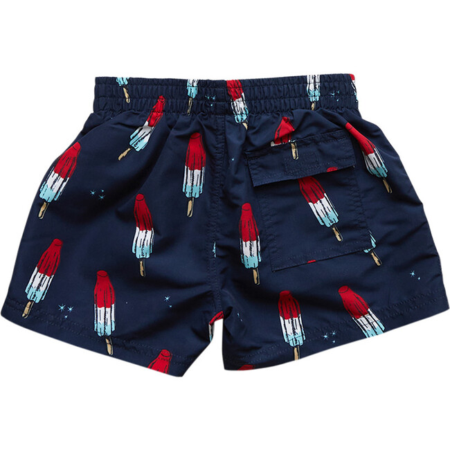 Baby Boys Swim Trunk, Dress Blues Rocket Pop - Swim Trunks - 2