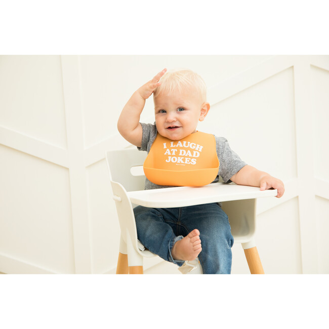 I Laugh at Dad Jokes Wonder Bib - Bibs - 3