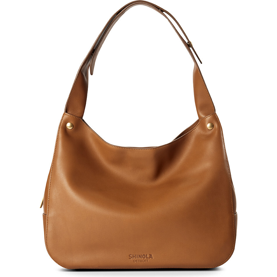 The Snap Shoulder Bag, Tan - Bags - 1