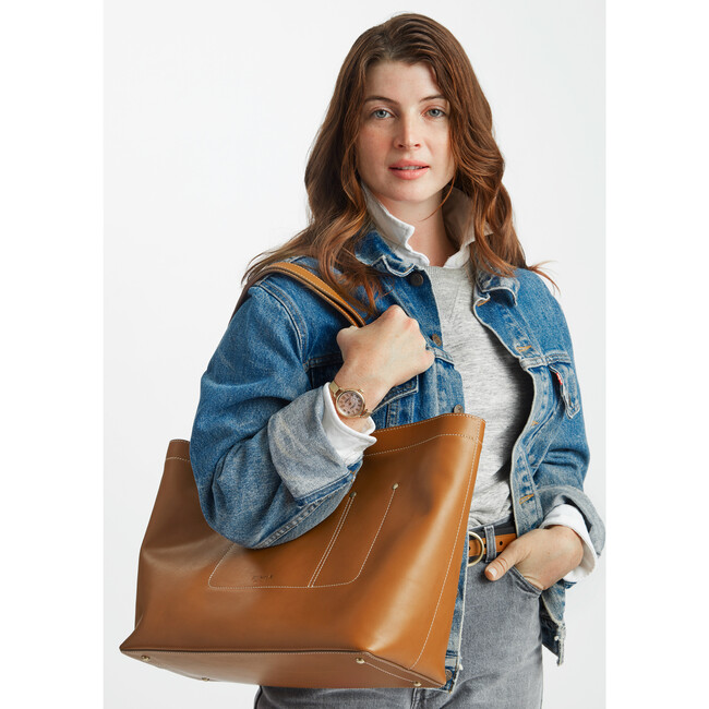 The Pocket Tote, Tan - Bags - 2