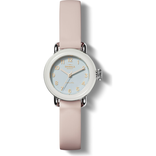 The Pee Wee 25MM Watch, Soft Pink Silicone Strap - Watches - 1