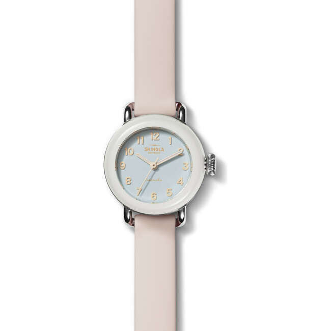 The Pee Wee 25MM Watch, Soft Pink Silicone Strap - Watches - 2