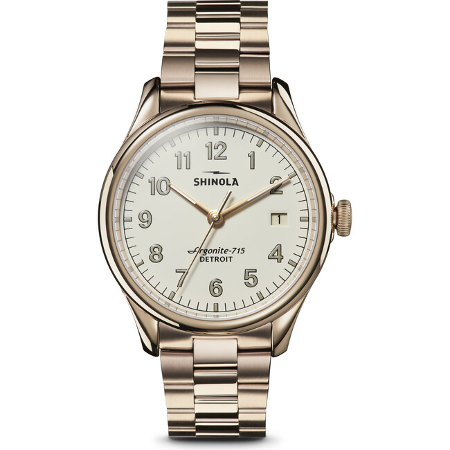 The Vinton 38MM Watch, Champagne Gold