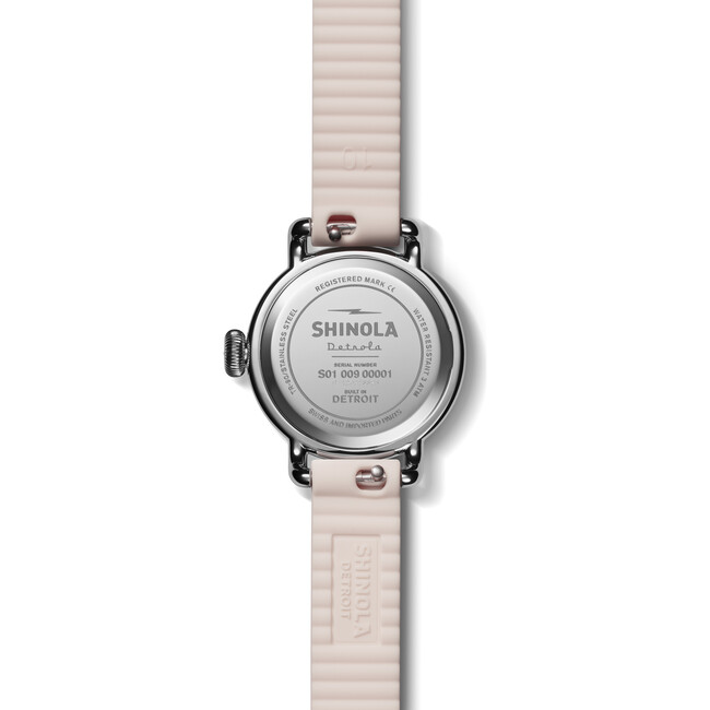 The Pee Wee 25MM Watch, Soft Pink Silicone Strap - Watches - 3
