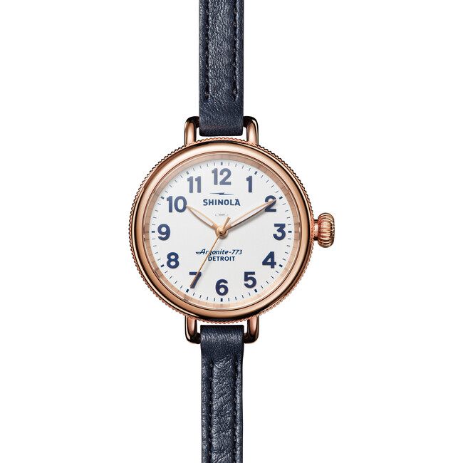 The Women's Birdy 34MM Watch, Navy Leather Strap - Watches - 3