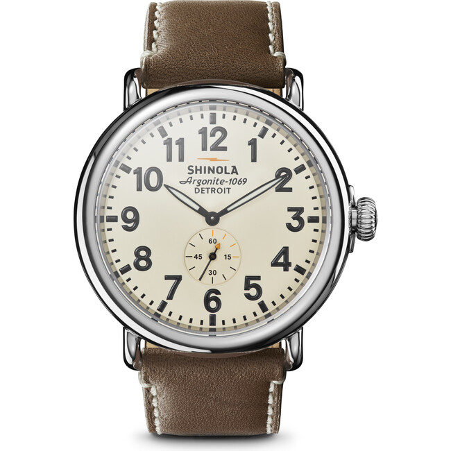 The Men's Runwell 47MM Watch, Cream - Watches - 1