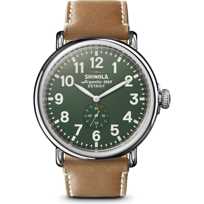 The Men's Runwell 47MM Watch, Green - Watches - 1