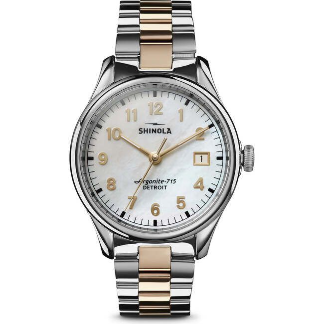 The Vinton 38MM Watch, Mother of Pearl