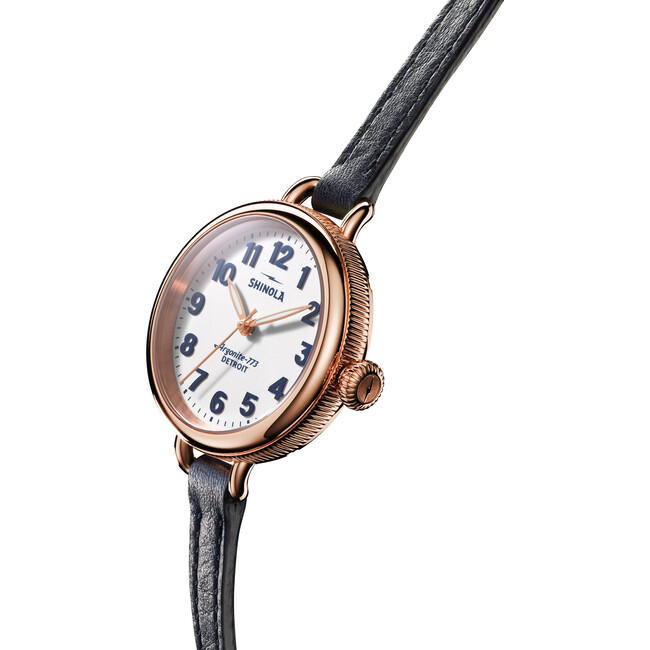 The Women's Birdy 34MM Watch, Navy Leather Strap - Watches - 6